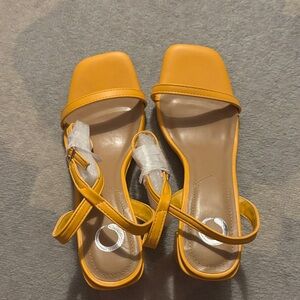 Brand new mustard sandals